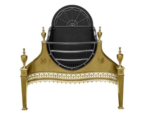 Adam Brass Fire Basket