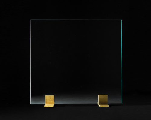 Glass Screen Satin Brass finish