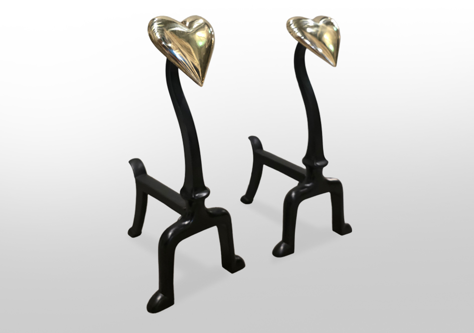 NY235 Sweetheart Andirons